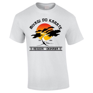 T-shirt  ใหม่ เสื้อยืดลําลอง ผ้าฝ้าย แขนสั้น คอกลม พิมพ์ลาย Miyagi Do Karate - The Karate Kid - Cobra Kai คุณภาพสูง แฟชั