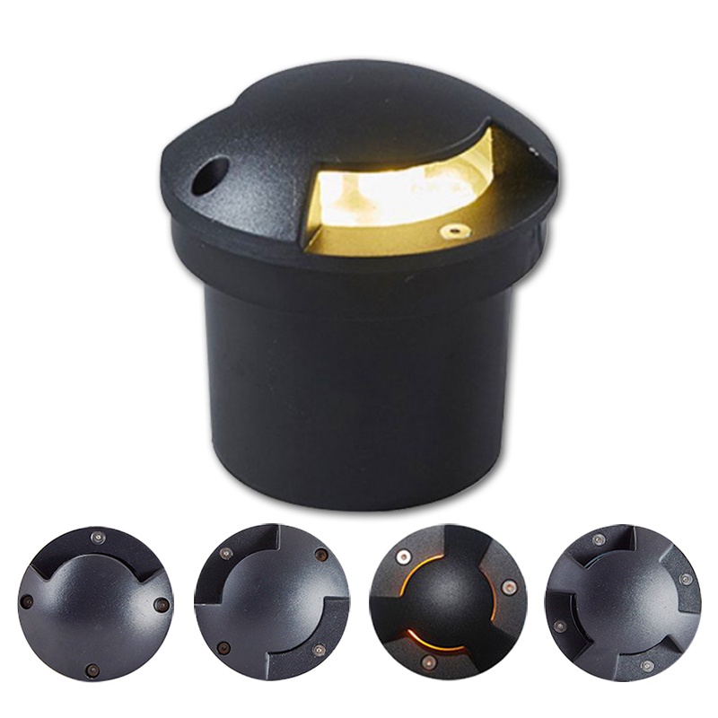 Ip68 DC12V แสงกลางแจ้ง 5W 220V สวนลานขั้นตอนบันไดชั้น Deck LED โคมไฟแบบฝังพื้น LED สปอตไลท์ใต้ดิน