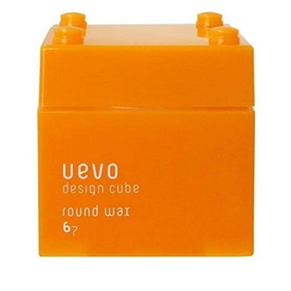 demi uevo design cube round wax 80g. ส้ม