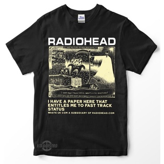 Kaos Radiohead I HAVE A PAPER Premium เสื้อยืดลําลอง แขนสั้น คอกลม พิมพ์ลายวิทยุ britpop