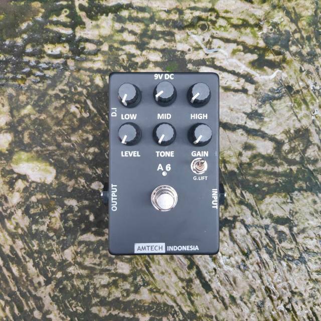 Bass Preamp Emulator AMPEG + DI ทําด้วยมือโดย AMTECH อินโดนีเซีย