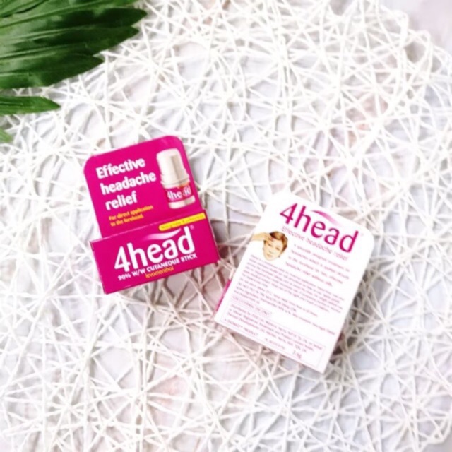4head Headache & Migraine Relief Stick 3.6g. Shopee Thailand