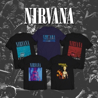 T-shirt  เสื้อยืด พิมพ์ลายวง Nirvana Series DTG CornitS-5XL