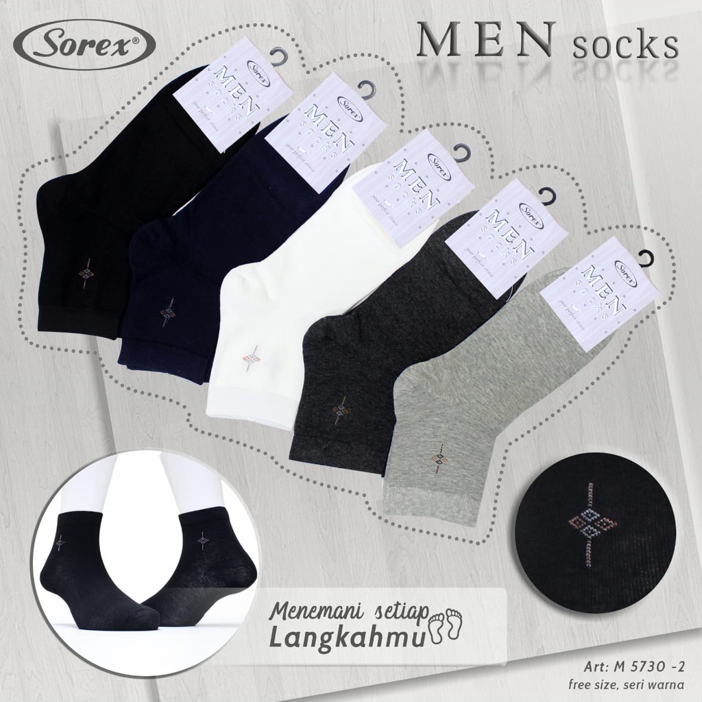 SOREX Socks M5730-2 M5730-3 M573-4 - ถุงเท้าพื้นฐานบุรุษ SOREX - ถุงเท้าทางการ