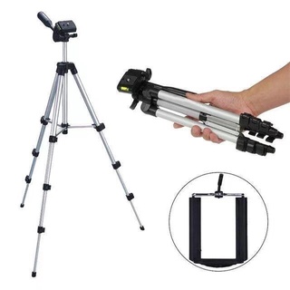 Tripods ขาตั้งกล้องมือถือ ปรับระดับได้ รุ่น3110 1ชิ้น แข็งแรง พกพาสะดวก-พร้อมหัวสำหรับต่อมือถือ+ถุงผ้าขาตั้ง ส่งจากไทย