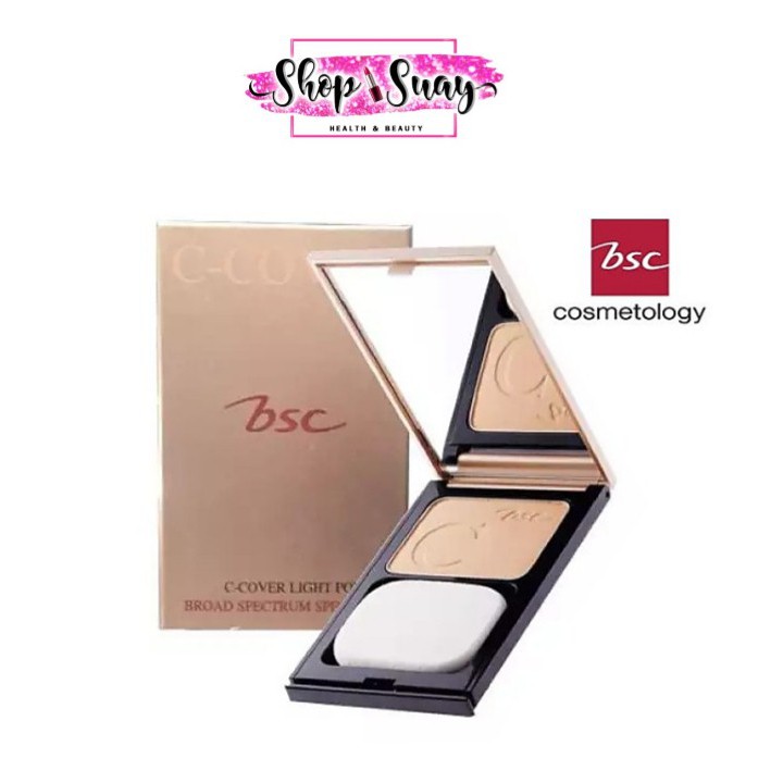 แป้งพัฟ BSC C-Cover Lightening Powder SPF 25++ รีวิวคุณสมบัติและวิธีเลือก