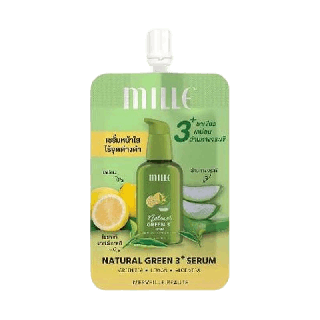 [Code VCM8HH] Mille เซรั่มชาเขียวสูตรเข้มข้น Natural Green 3+ Serum 6g.