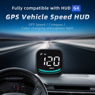 G4 รถ HUD จอแสดงผลหัวขึ้นรถกลางแจ้ง GPS คู่มือความเร็วทิศทาง head-up อุปกรณ์เวลาจอแสดงผล HD