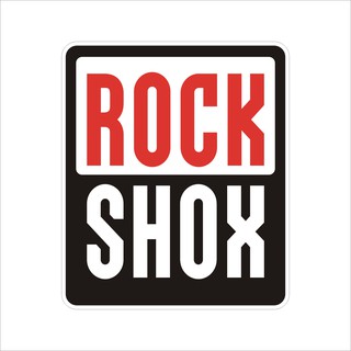 rock shox สติกเกอร์ pvc กันน้ำ  ขนาด7.5x9cm ราคา 19 บาท