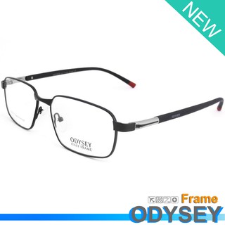 Odysey แว่นตา รุ่น 4274 C-1 สีดำขาแดง กรอบเต็ม ขาสปริง วัสดุ สแตนเลส สตีล (สำหรับตัดเลนส์) กรอบแว่นตา Eyeglasses