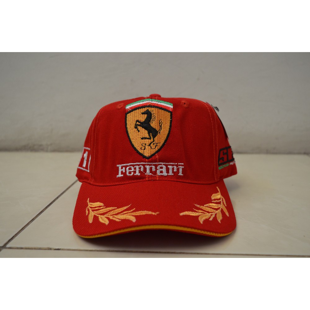 F1 หมวกferrari หมวกแฟชั่นสไตล์เกาหลี