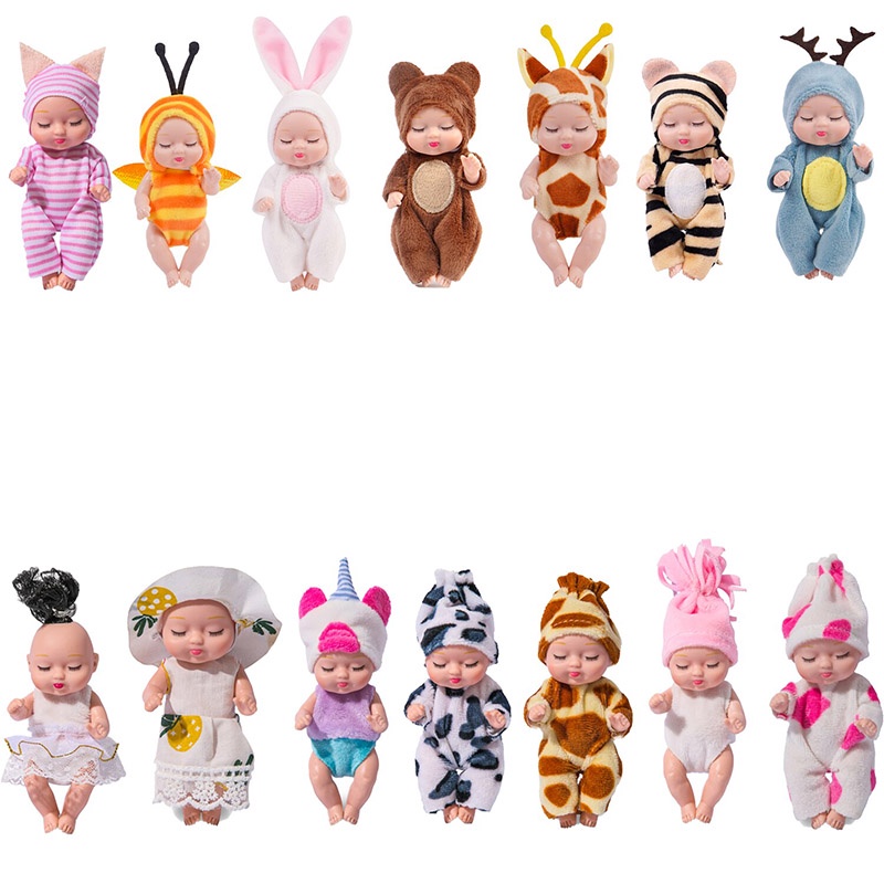 ตุ๊กตาการ์ตูนสัตว์จําลอง ขนาดเล็ก 11 ซม. ของเล่นสําหรับเด็ก