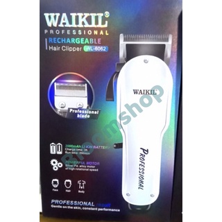 พร้อมส่ง❗ แบตเตอรี่ WAIKIL- ปัตตาเลี่ยนไฟฟ้า ปัตตาเลี่ยนไร้สาย พร้อมหวี 4 หวี WAIKIL-6062 ของแท้ 100%