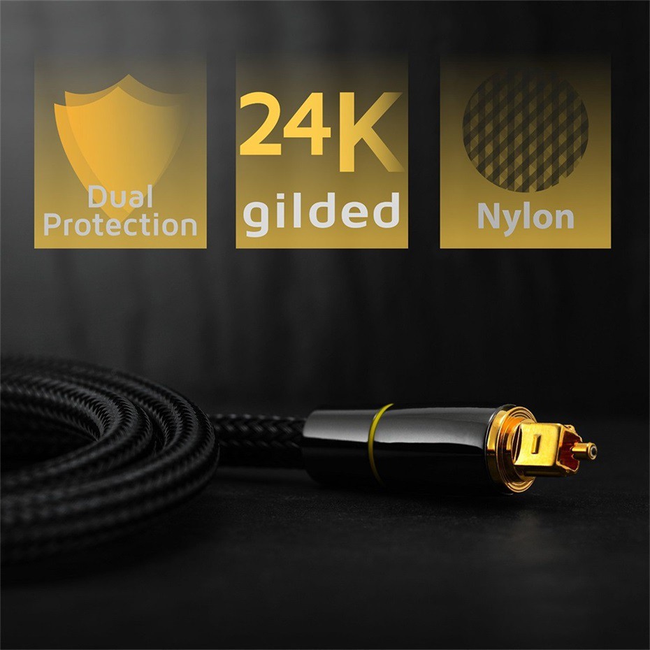 สายเคเบิ้ลเสียงดิจิตอล Toslink Optical Audio Cable สําหรับ Tv Box Ps4 Speaker Soundbar Amplifier Subwoofer 5 ม . 10 ม .