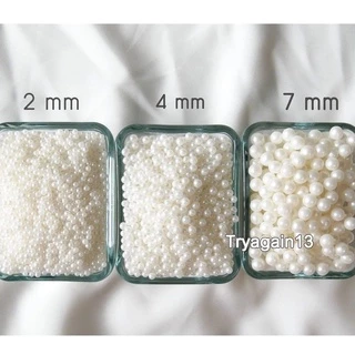 น้ำตาลตกแต่งเค้ก กินได้ 2,4,7,8 mm สีขาว สีทอง 30g/50g