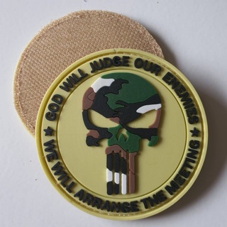 แผ่นแพทช์โลโก้ยาง DASAE LORENG US ARMY VELCRO RUBBER EMBLEM PATCH