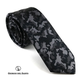 Giorgio Del Sarto Necktie Grey with Fabric Texture เนคไทสีเทามีเท็กเจอร์