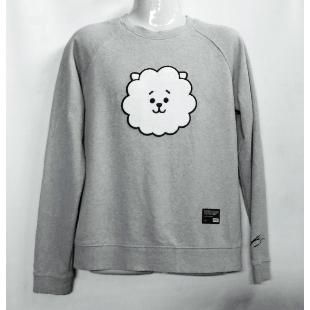 เสื้อสเวตเตอร์ BTS BT21 RJ JIN sweater ศิลปินเกาหลี S รอบอก40นิ้ว กันหนาว มือสอง ของลิขสิทธิ์แท้ สภา