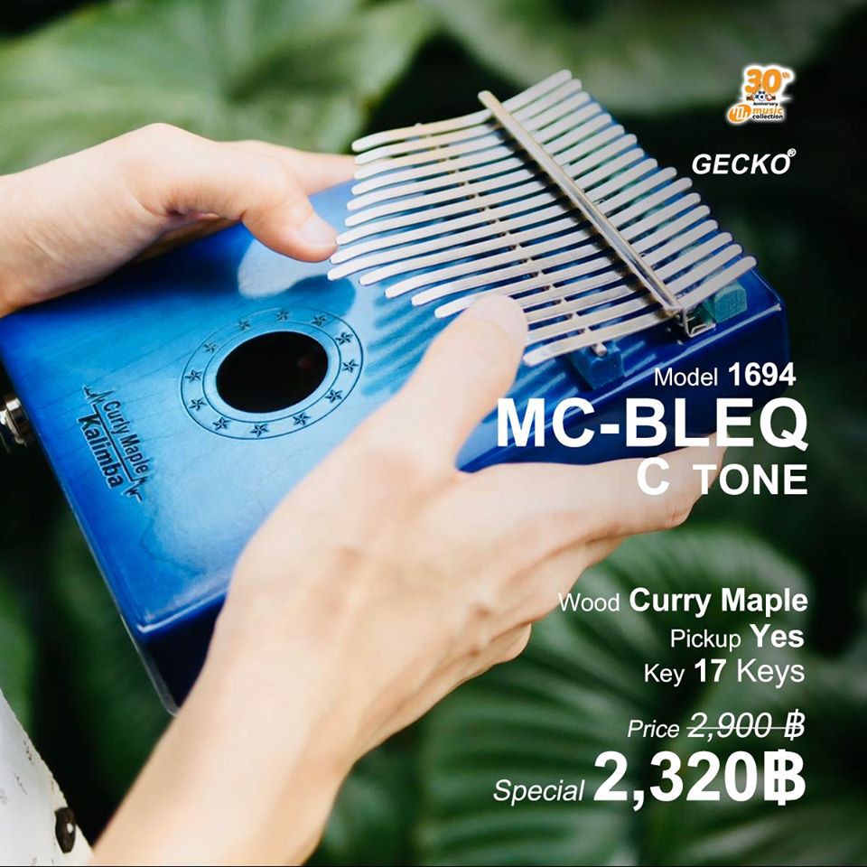 GECKO คาลิมบา  MC BLEQ 17KEY KALIMBA WITH CASE
