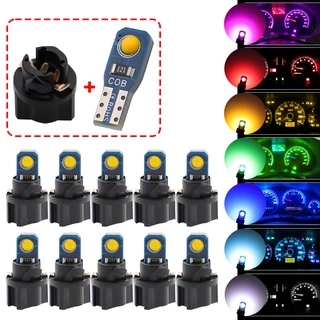 หลอดไฟ T5 Led พร้อมซ็อกเก็ตบิด W3W W1.2W 2SMD 12V COB 1 ชิ้น