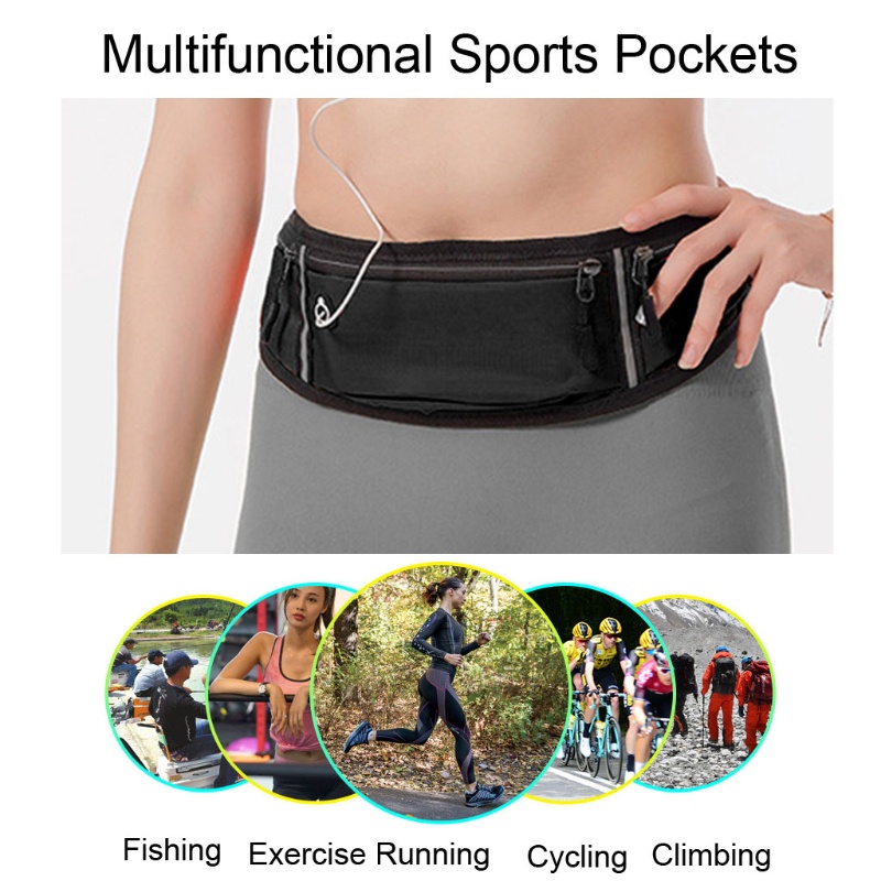 Runny กระเป๋าวิ่ง คาดเอว กระเป๋าคาดเอว ที่วางโทรศัพท์ ยางยืด Fanny Pack