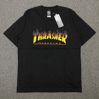 เสื้อยืด พิมพ์ลาย Thrasher BARBEQUE สีดํา พรีเมี่ยม