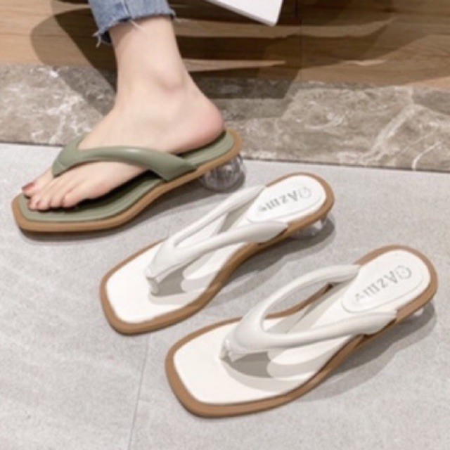 SALE New รองเท้าแฟชั่น รองเท้าส้นสูงผู้หญิง มี2สี พร้อมส่ง A536