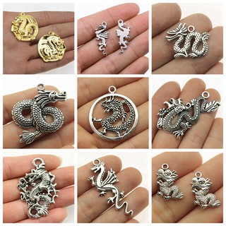 CHARMS จี้รูปมังกรสําหรับทําเครื่องประดับแฮนด์เมด Diy