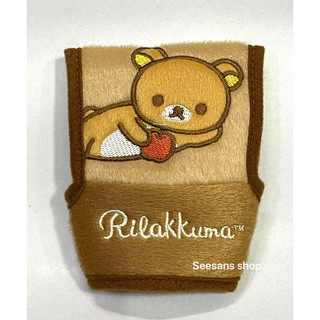 หุ้มเกียร์ออโต้แบบหัวเหลี่ยม กดด้านข้าง ลาย#Rirakuma รุ่นหมีแอปเปิ้ลสีเข้ม ลิขสิทธิ์แท้ (1 ชิ้น)