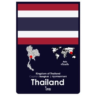 แฟลชการ์ด บัตรคำ การ์ดคำศัพท์ Flash Cards [ธงชาติ/ประเทศ ชุด1 Flags & Countries Part 1] 108 ใบ ของเล่นเสริมพัฒนาการ