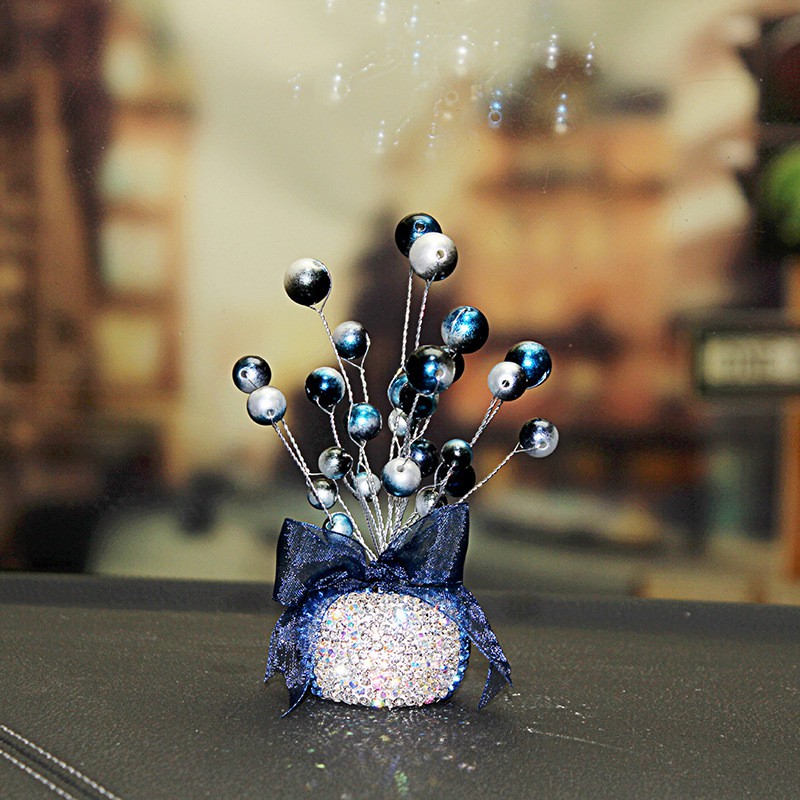 Car accessories colorful pearls diamonds small base stars car ...