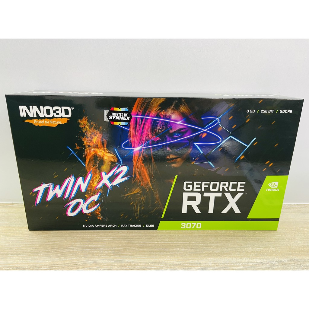 [ส่งฟรี] ของใหม่ ยังไม่ได้แกะกล่อง INNO3D RTX3070 TWIN X2 OC 8GB GDDR6 3xDP-HDMI รับประกัน 3 ปี โดย 
