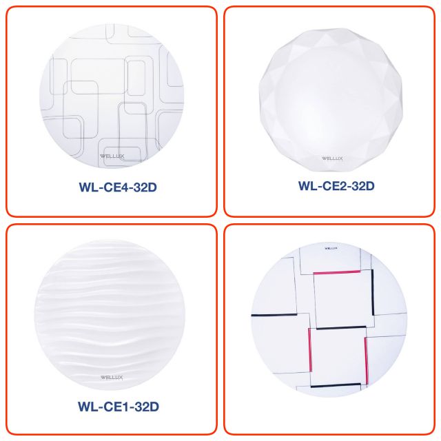 WELLUX โคมเพดานกลม LED ขนาด 14.5 นิ้ว