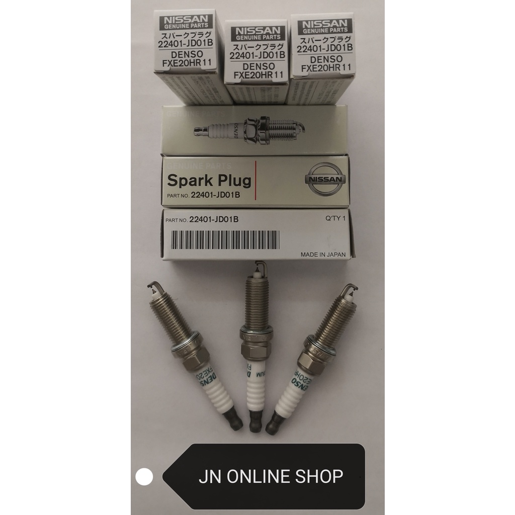 หัวเทียนอิริเดียม (Nissan Oem) สําหรับ Nissan Teana J32 2.5 V6 Murano T50 2.5 V6 FXE22HR11 (1 ชุด=6 