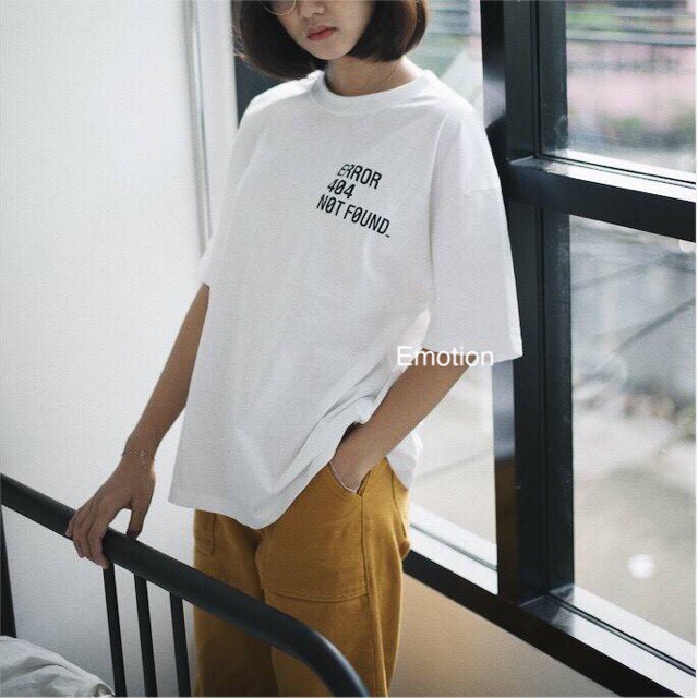 ✆๑∈🔥🔥🔥🔥ราคาถูกสุดๆ เสื้อโอเวอร์ไซส์ สกรีน ERROR 404 NOT FOUND