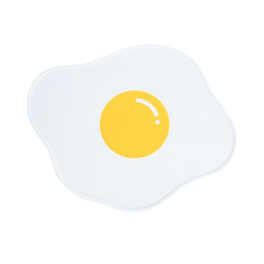 [  พร้อมส่ง] PURLAB Fried Egg Silicone Feeding Mat แผ่นรองชามอาหารแมว ที่รองชามอาหารสัตว์