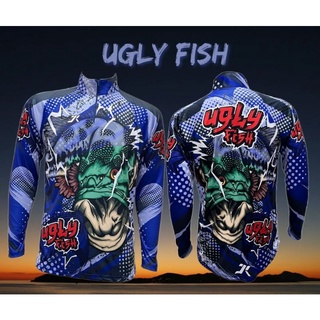 JK Thailand เสื้อตกปลา UGLY FISH ป้องกันรังสี UV 80% แห้งเร็ว