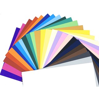 (ชุดที่1/2) กระดาษ ร้อยปอนด์ สี ขนาด A4 มี 24 สี เนื้อ ร้อยปอนด์ หนา 220 แกรม สำหรับ ทำงาน ประดิษฐ์ งานฝีมือ DIY เอ4