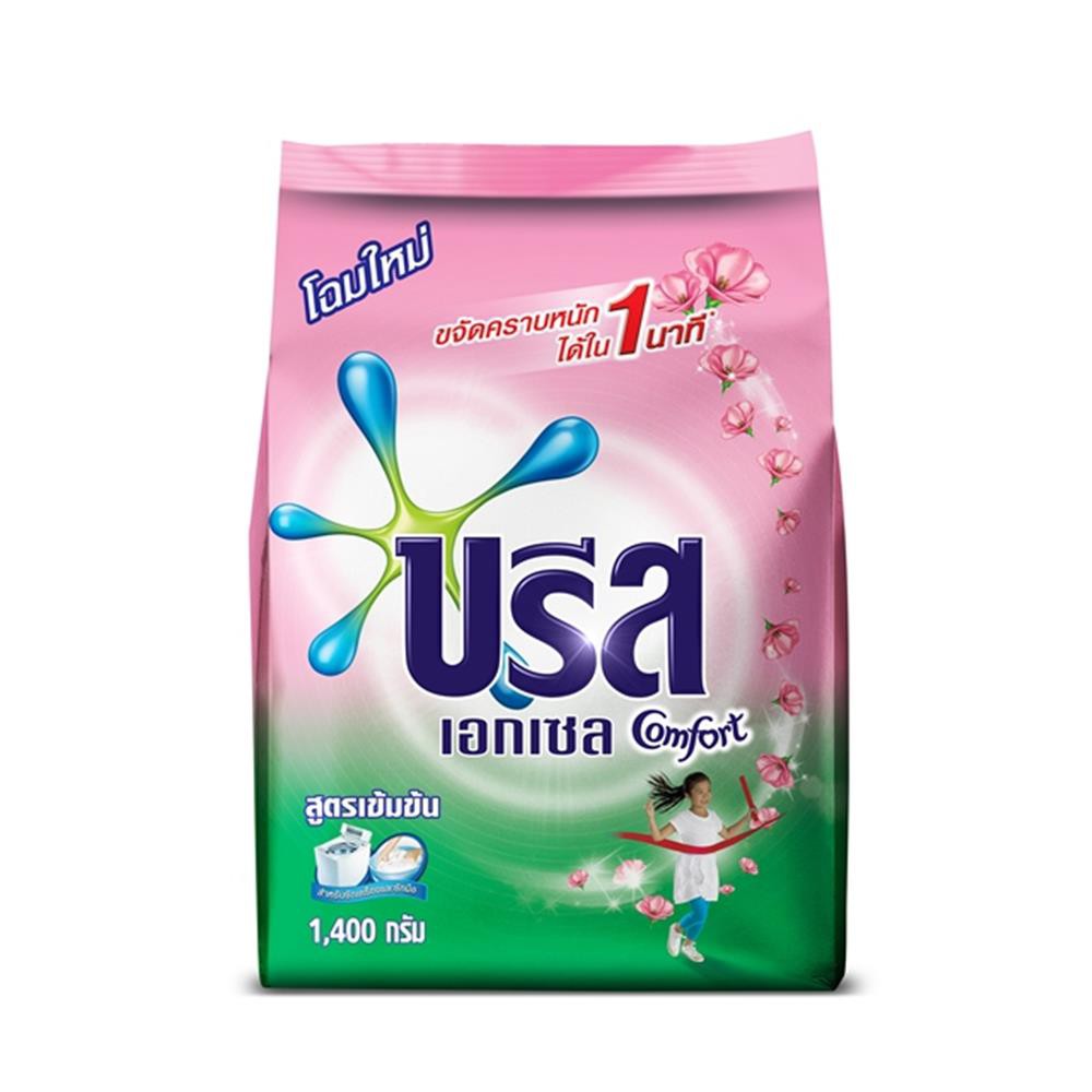 ผงซักฟอกบรีสเอกเซลคอมฟอร์ท 1,400 กรัมBREEZE EXCEL COMFORT POWDER DETERGENT 1400G