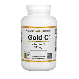 California Gold Nutrition Gold C Vitamin C 1,000 mg 240 Veggie Capsules