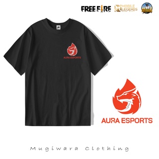 เสื้อยืดแขนสั้น พิมพ์ลาย Aura Esport FF PUBG Mobile Legend ทุกขนาด สําหรับผู้ชาย