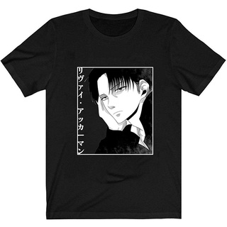 ผ้าฝ้าย 100%100%cotton เสื้อยืดผู้ชาย Firovps Mens Attack On Titan 3D Printed With The Japanese Anime T-Shirt men เสื้อ