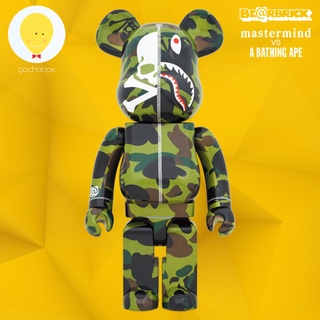 gachabox Bearbrick mastermind X BAPE (Green) 1000% - Medicom Toy Be@rbrick ของแท้ พร้อมส่ง