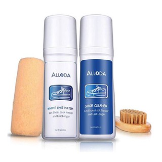 ALLODA : ALDAMZ001* ชุดทำความสะอาดรองเท้า Shoe Cleaner+White Shoe Polish