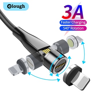 Elough 540 สายชาร์จแม่เหล็ก 3a Micro Usb