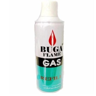 Buga fame gas แก๊สกระป๋องใหญ่375ml.แก๊สสำหรับเตาพกพาใช้กับหัวพ่นแก๊สได้ทุกรุ่น