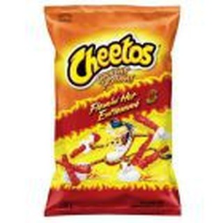 ชีโตสฟลามินชีสกรอบร้อน 226 กรัมCheetos Flamin Hot Crunchy Cheese Snack 226g