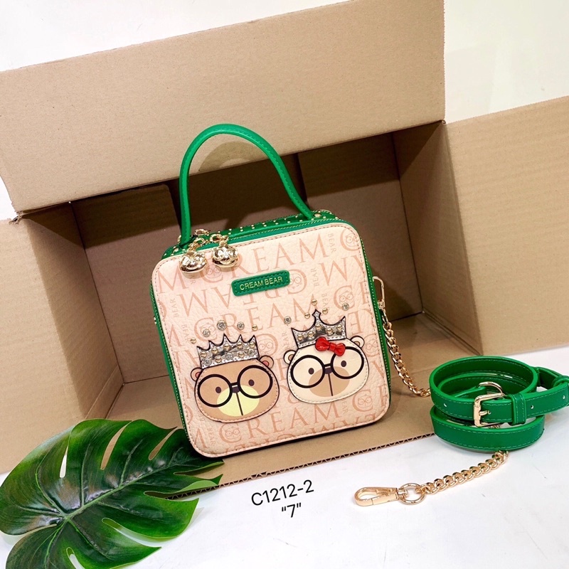 กระเป๋า น้องหมี cream bear