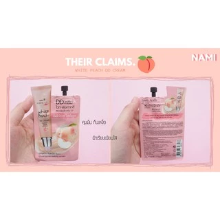 (ยกกล่อง/6ซอง) Nami Make Up Pro White Peach DD Cream 7ml นามิ เมคอัพ โปร ไวท์ พีช ดีดี ครีมลูกพีช