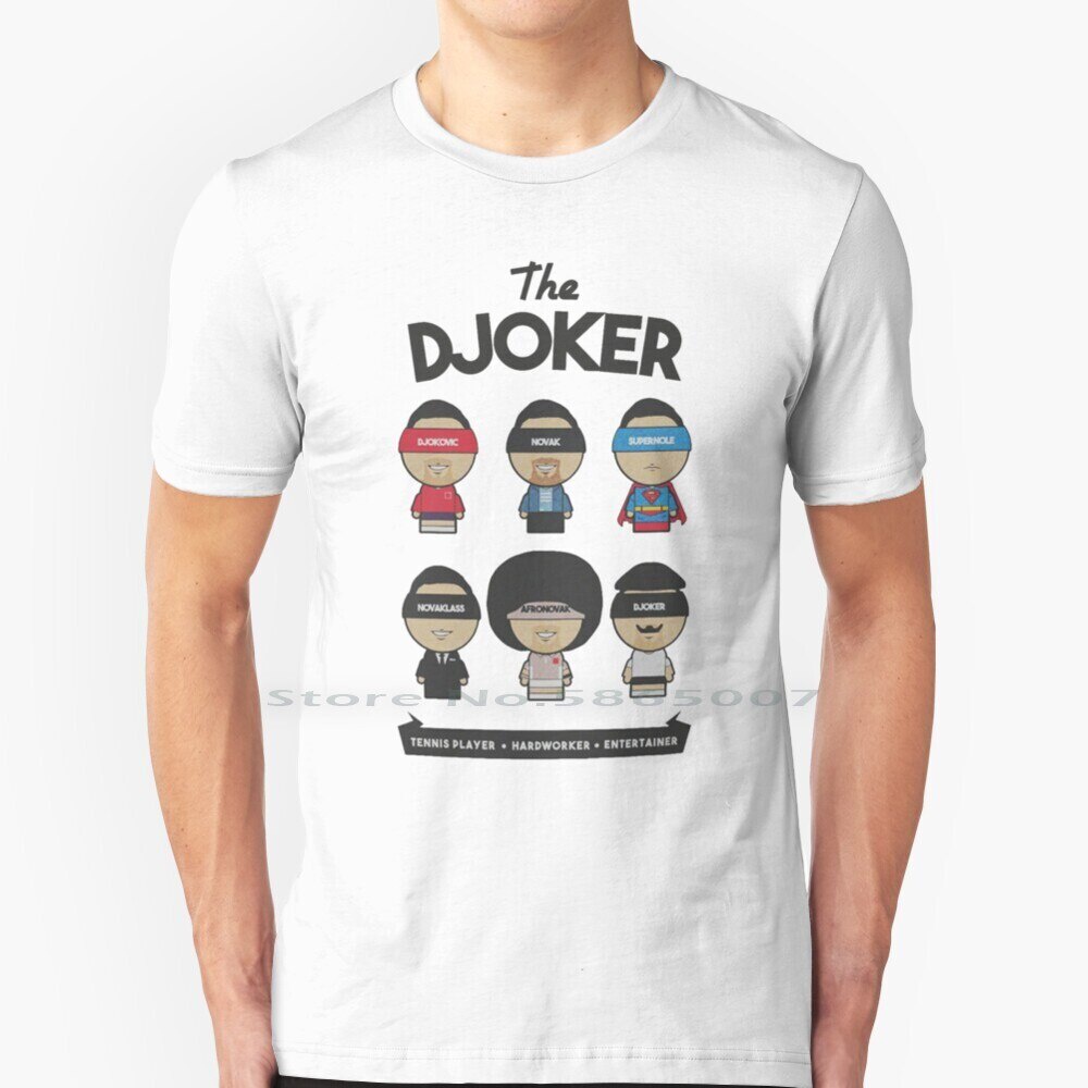 Novak Djokovic 2021 Tเสื้อ100% Cotton Tennis Player Wimbledon Tennis Ball Us Open Racket Rafael Nada